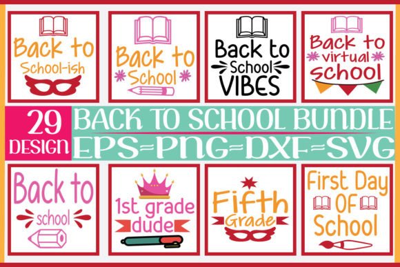 29 Back to School Graphics for Crafts