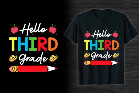 3rd Grade Back to School T Shirt Design Graphics