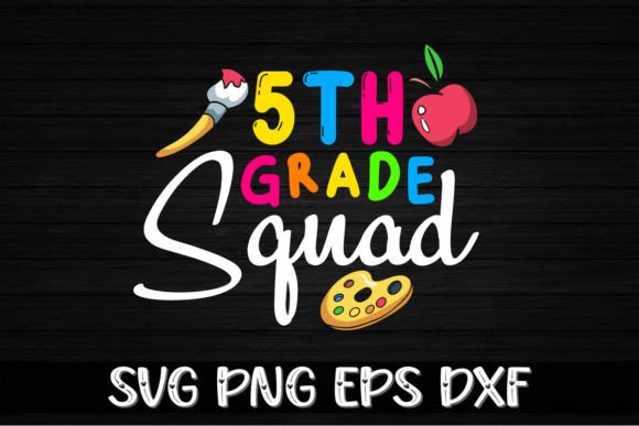 5th Grade Squad Graphics for Branding and Marketing