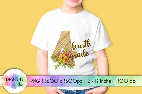 Back to School 4th Grade Sublimation