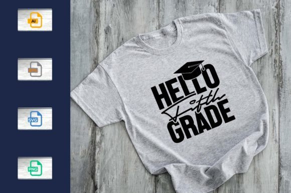 Back to School Hello Fifth Grade T-shirt: A Graphic Designer’s Perspective