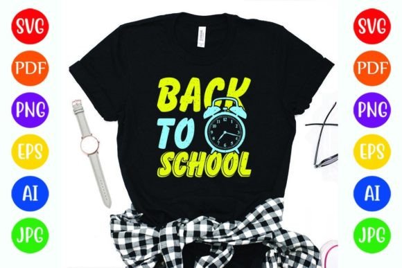 Back to School O Clock Vector