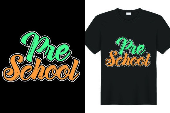 Back to School Pre-School Graphics for T-Shirt Designs