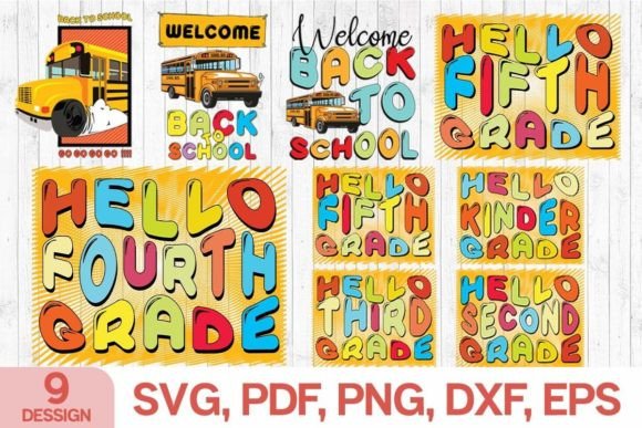 Bundle Back to School Svg for Graphics and Crafts