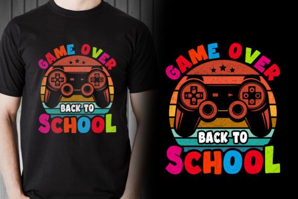 Game Over Back to School Graphics